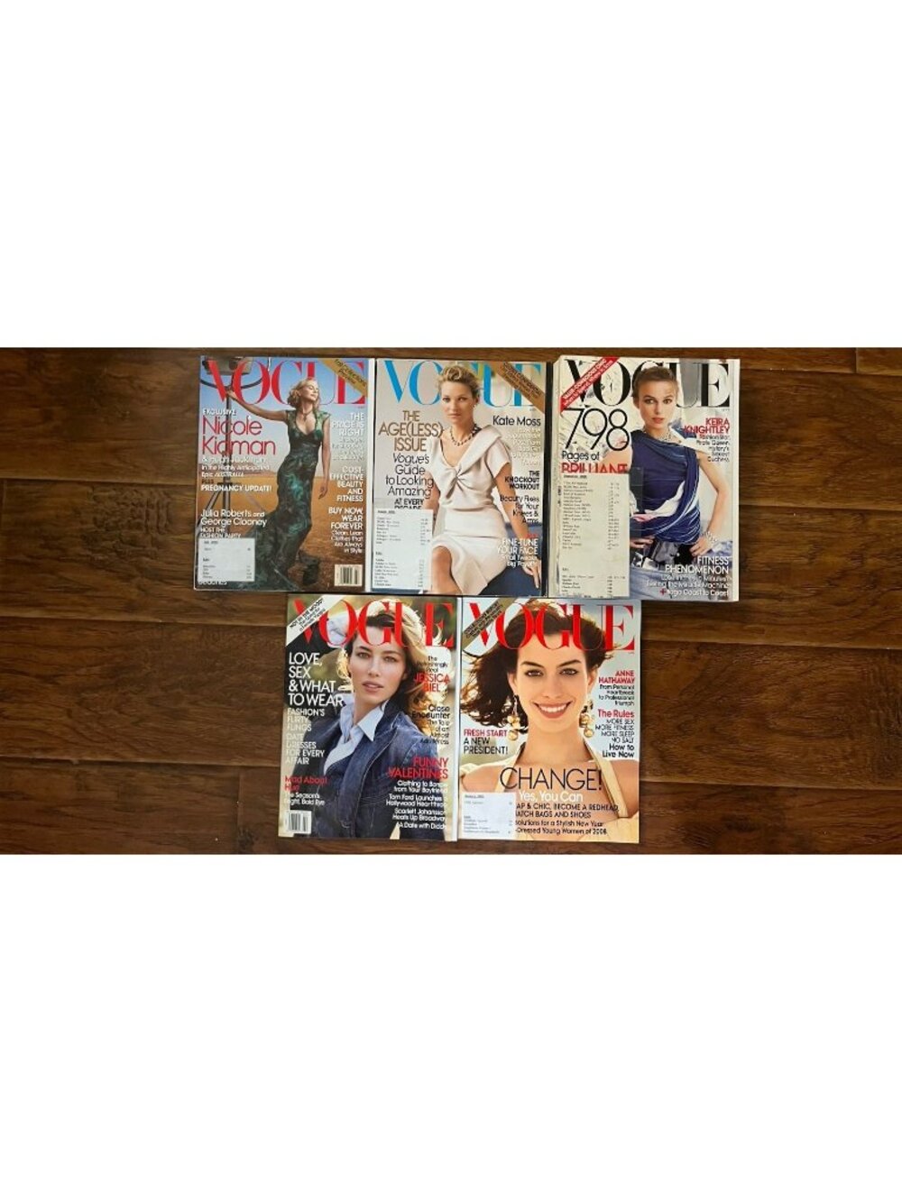 Vintage Lot of 5 2008-2010 VOGUE Magazine Collector Set Fashion